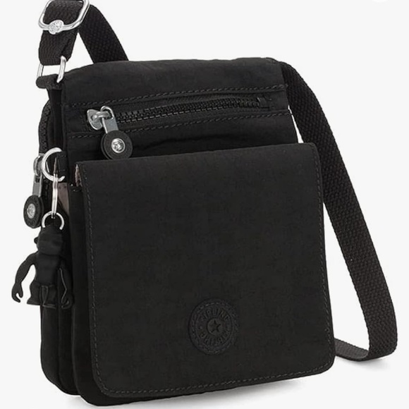 Kipling NWT Black Nylon Crossbody Travel Lightweight Purse (P0012) - Picture 2 of 10